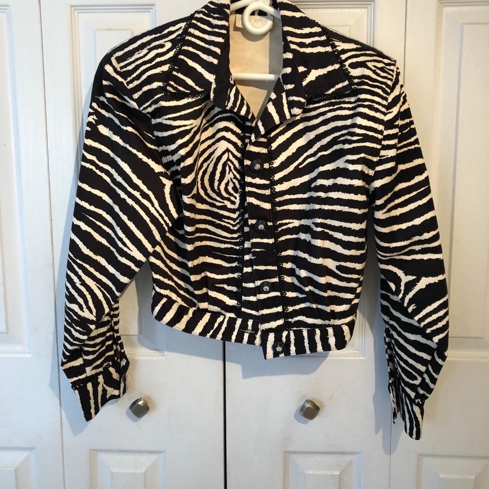 Zebra stripe jacket